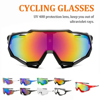 Солнцезащитные очки UV400 Для Мужчин И женщин, Спортивные Велосипедные очки без оправы для шоссейного велосипеда, MTB, Очки для бега, Рыбалки, Мужские Велосипедные очки, Велосипедист