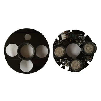 Точечный инфракрасный светильник JABS 5X3, инфракрасная светодиодная панель 3X IR для камер видеонаблюдения ночного видения (диаметр 53 мм)