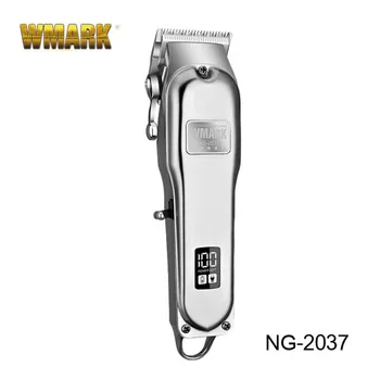 Цельнометаллическая Беспроводная машинка для стрижки волос WMARK NG-2037, Профессиональная Парикмахерская Электрическая Машинка для стрижки волос, 2500 мАч, Триммер для мужчин