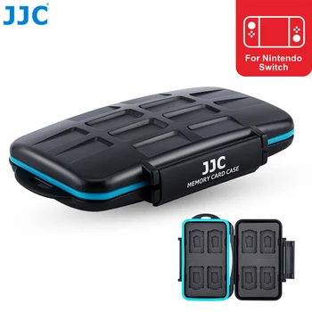 Чехол для игровых карт JJC Switch Водонепроницаемый Держатель для карт microSD/TF Контейнер-коробка для 8 Игровых карт Nintendo Switch + 8 Карт Micro SD