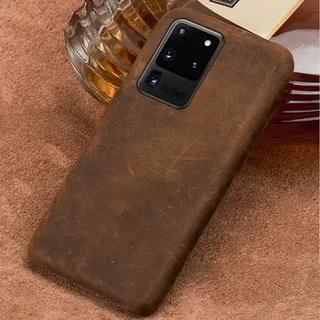 Чехол для телефона из натуральной подтягивающей кожи Samsung Galaxy S20 Ultra S20 FE S9 S8 S10 Plus Note 20 10 9 M21 M31 A50 A70 A71 A51 2020