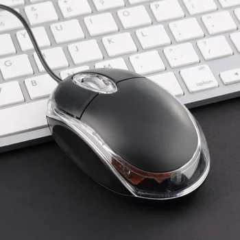Эргономичный дизайн, USB Проводная оптическая игровая мышь Maus, Геймерский светодиод для ноутбука DELL ASUS, черный
